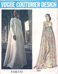 2537 71 FABIANI EVE EMPIRE FLR DRESS,TRAIN, UNDERDRESS PATTERN 8